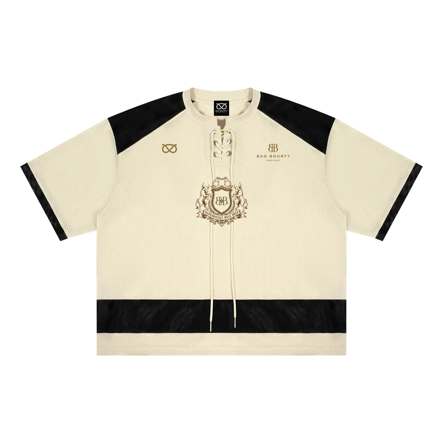 HERITAGE Crest Lace-Up Mesh Jersey