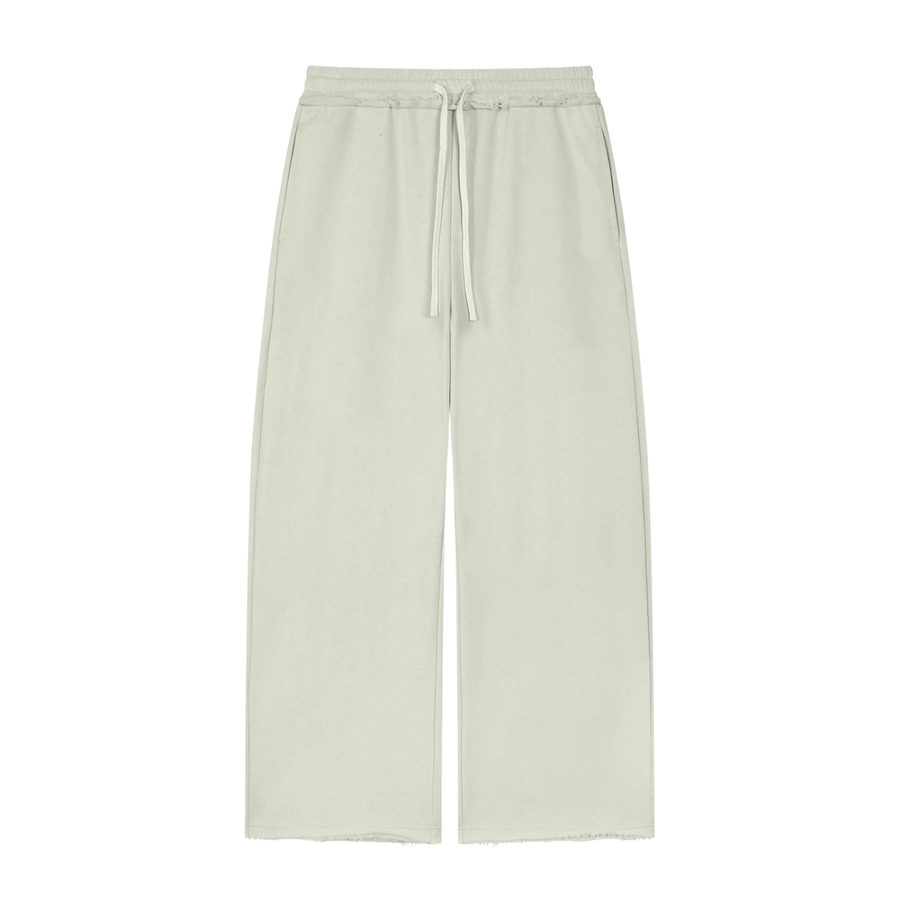 BORN BAD Raw-Edge Co-ord — Zip Hoodie & Wide-Leg Trousers