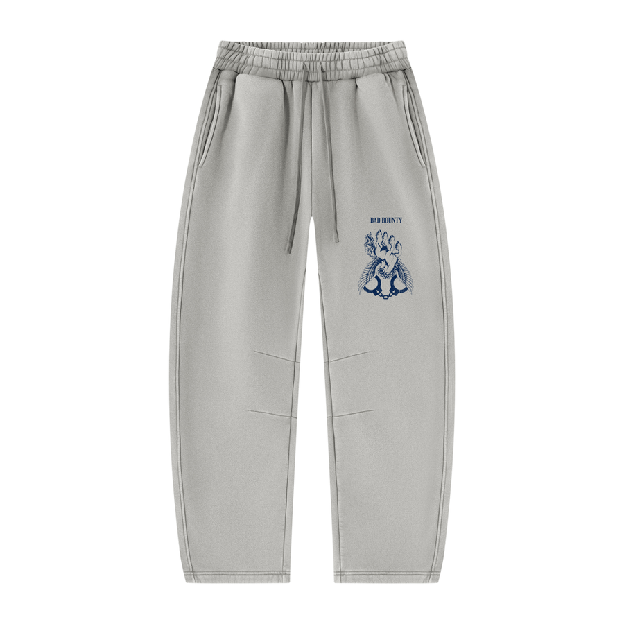 CORE Crest Washed Co-ord — Boxy Hoodie & Barrel-Leg Sweatpants
