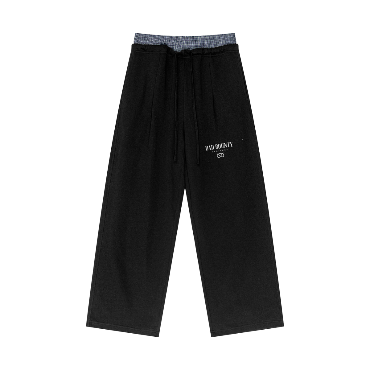 HERITAGE Staffordshire Co-ord — Cropped Sweatshirt & Plaid-Waist Trousers