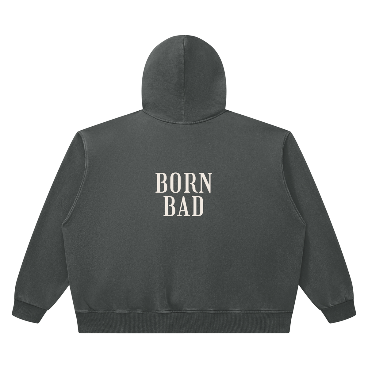 BORN BAD Heavyweight Washed Co-ord — Boxy Hoodie & Joggers